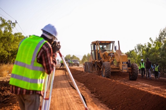 Grading of formation at Gombi-Ga’anda road Adamawa state